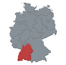 baden-württemberg in der deutschlandkarte