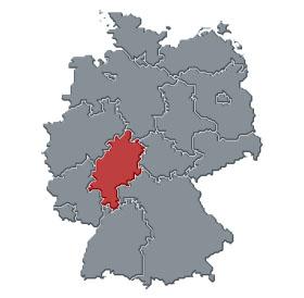 hessen in der deutschlandkarte