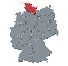 schleswig-holstein in der deutschlandkarte